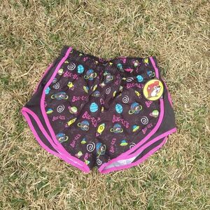 Buc-ee's Black and Pink Graphic Shorts
